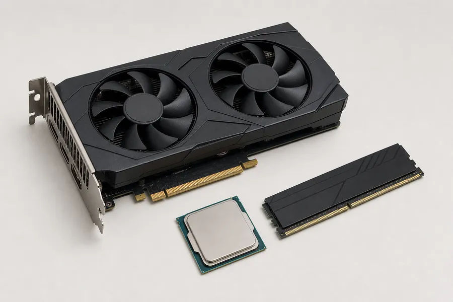 Card đồ hoạ, CPU và RAM đã qua sử dụng