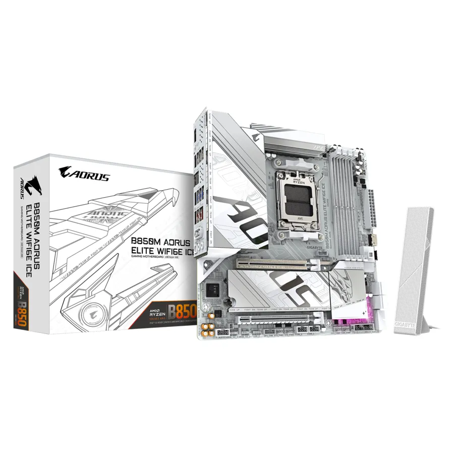 Mainboard Gigabyte B850M AORUS ELITE WIFI6E ICE